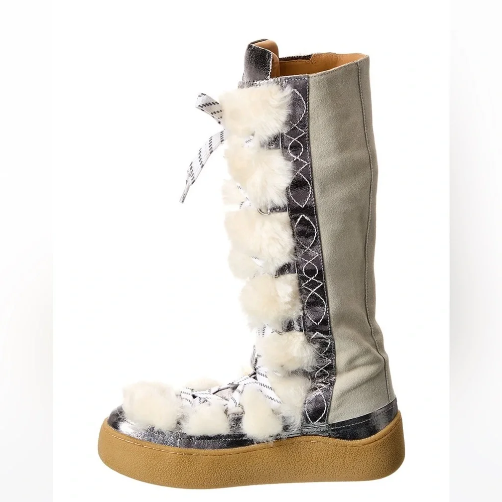 Free People Wilder Mukluk Suede & Shearling Boot